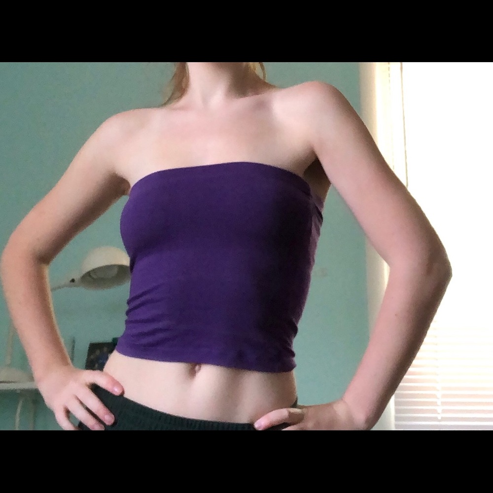 Purple tube top! Contains bra insert.